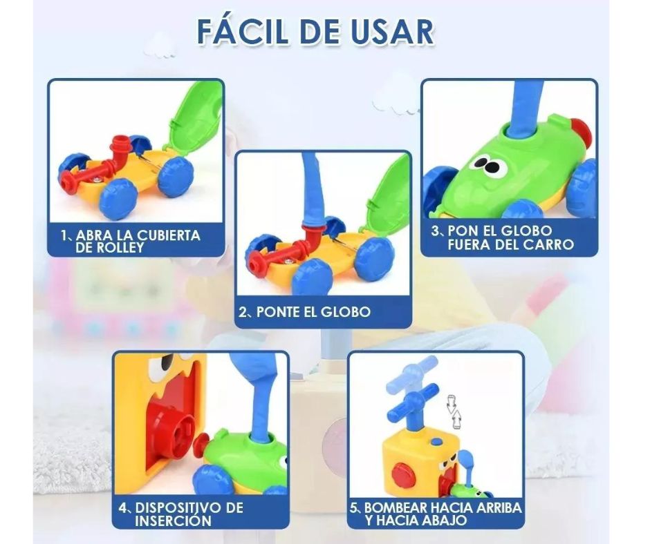 Kit De Juguetes Impulsados Por Globos