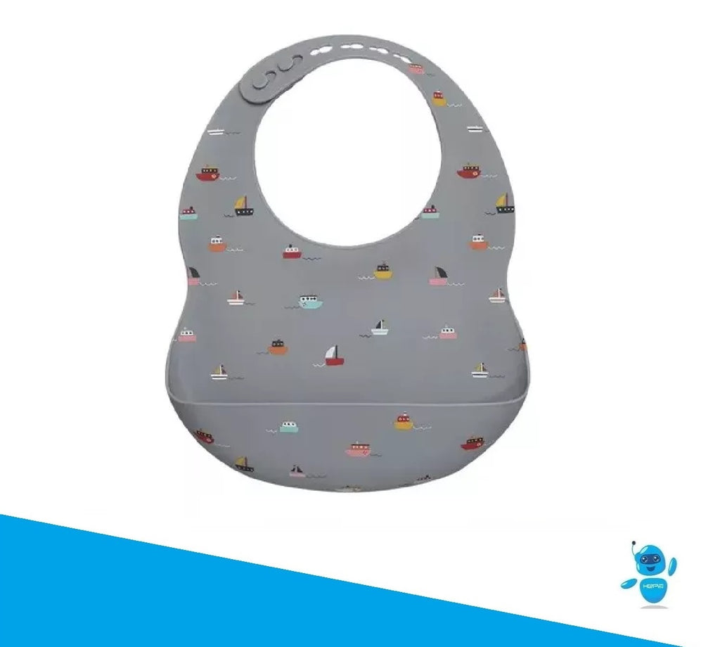Babero en silicona para bebés