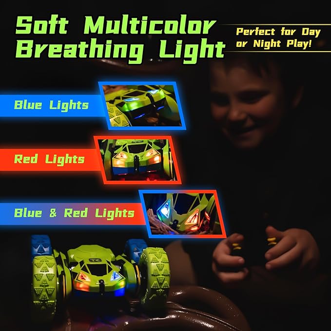 Auto Acrobático RC Threeking 360° – Doble Cara, Recargable