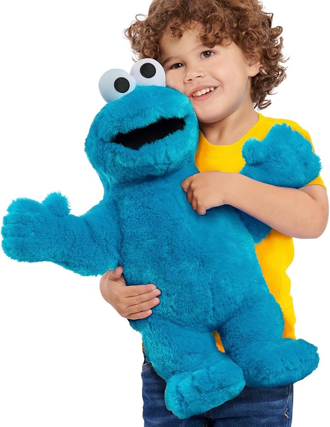 Cookie Monster Abrazos Gigantes – Peluche de 18'' de Plaza Sésamo