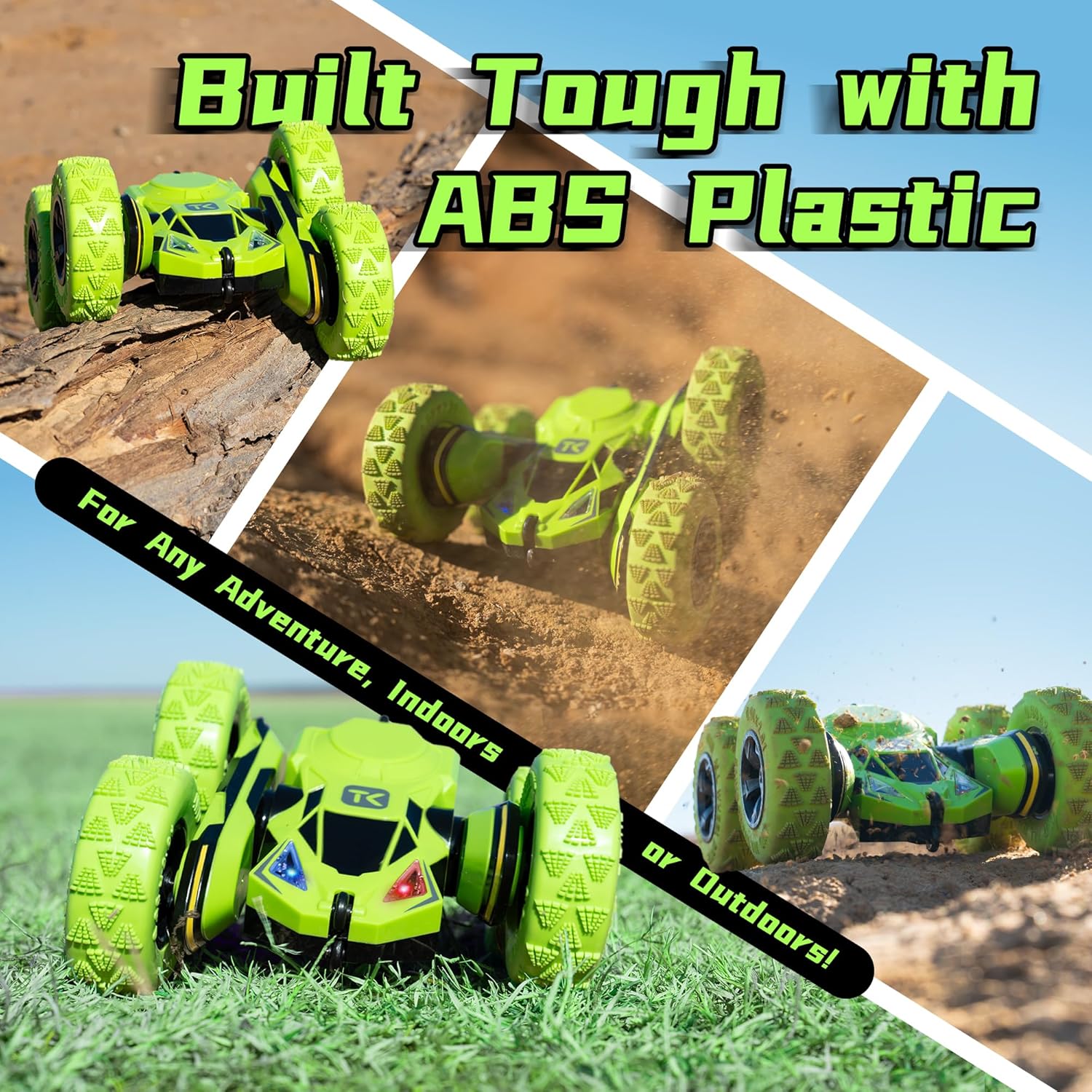 Auto Acrobático RC Threeking 360° – Doble Cara, Recargable