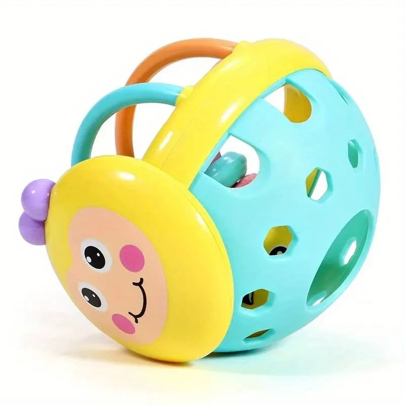 Sonajeros de plástico para bebé, juguete de 10cm, Bola de captura, sonajero, campana, desarrollo de la inteligencia, muñeca de 0 a 12 meses, 1 unidad